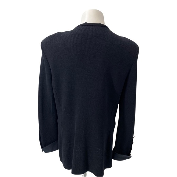 ST. JOHN EVENING Santana Knit Triple Style Rhinestone Button Cardigan Size 12 - Picture 7 of 16